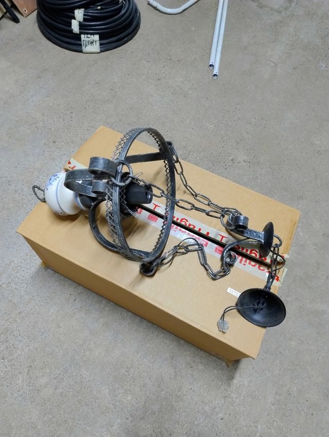 Lamparas cerámica y forja