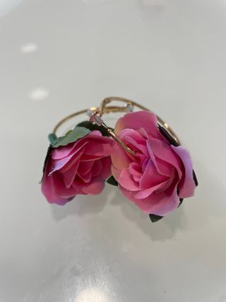 Pendientes floreados