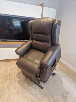 Sillon poli piel reclinable y elevable