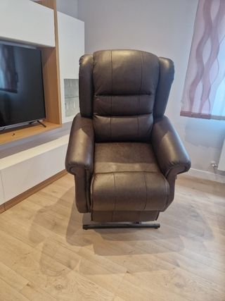 Sillon poli piel reclinable y elevable