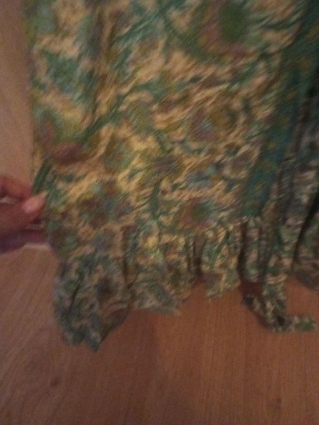 Precioso vestido cruzado verde