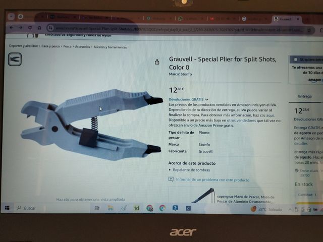 Alicates STONFO para plomos.