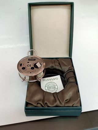 Relógio despertador de viagem antigo marca Hilser