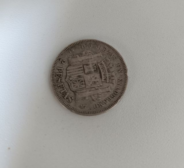 Monedas 2 ptas 1870