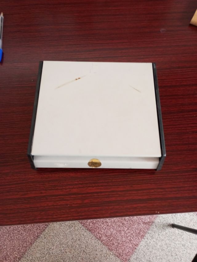 Schedario vintage da tavolo