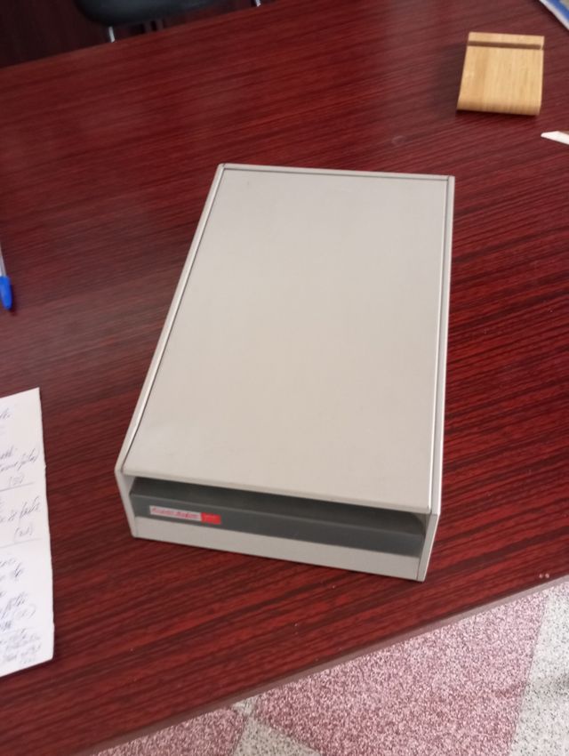 Schedario vintage da tavolo