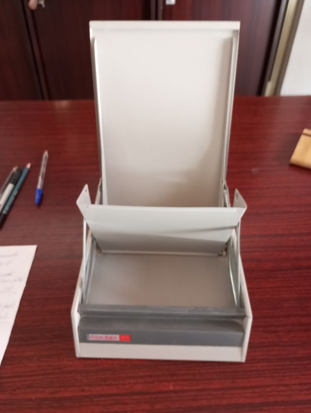 Schedario vintage da tavolo