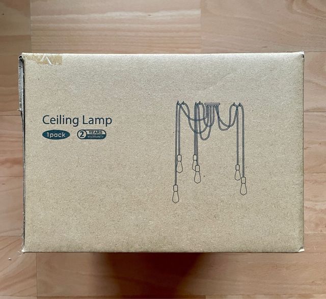 Lámpara Colgante Cañamo 6 cabezales E27