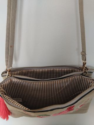 Bolso boho con flores