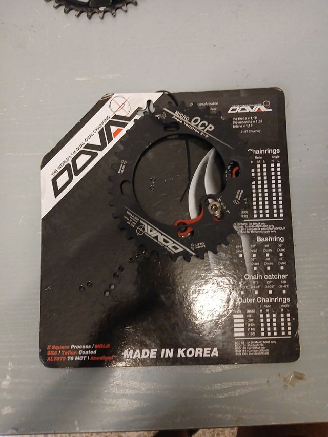 Plato ovalado mtb doval aluminio 