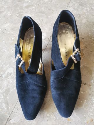 Zapatos tacon Sara Navarro. Bajada precio