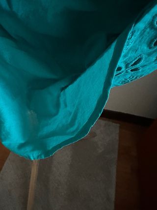 Vestido bordado de algodon , L, como nuevo 
