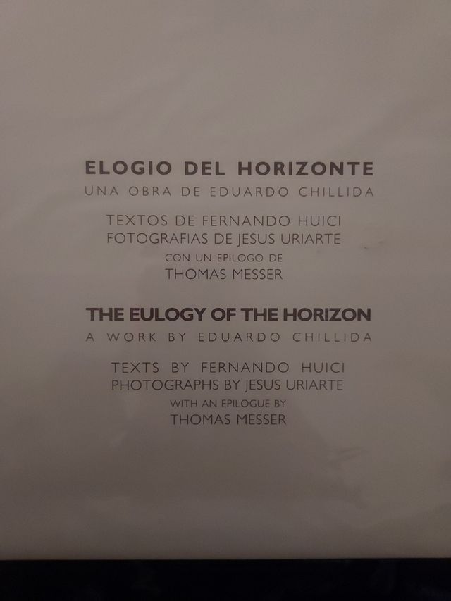 Chillida Elogio del horizonte