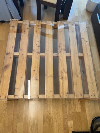 Tavolo da ping pong con vetro incluso
