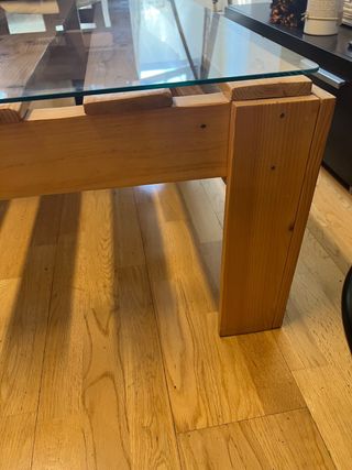 Tavolo da ping pong con vetro incluso