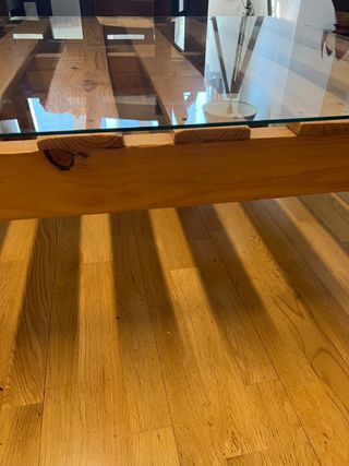 Tavolo da ping pong con vetro incluso