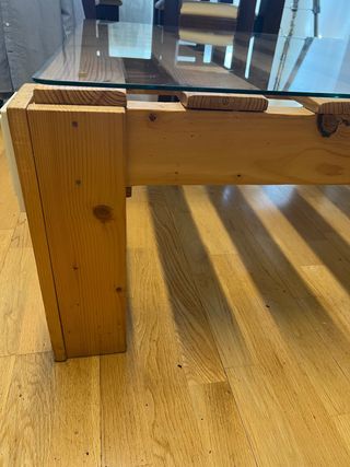 Tavolo da ping pong con vetro incluso
