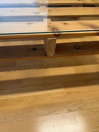 Tavolo da ping pong con vetro incluso