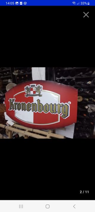 Cartel metálico kronenbourg