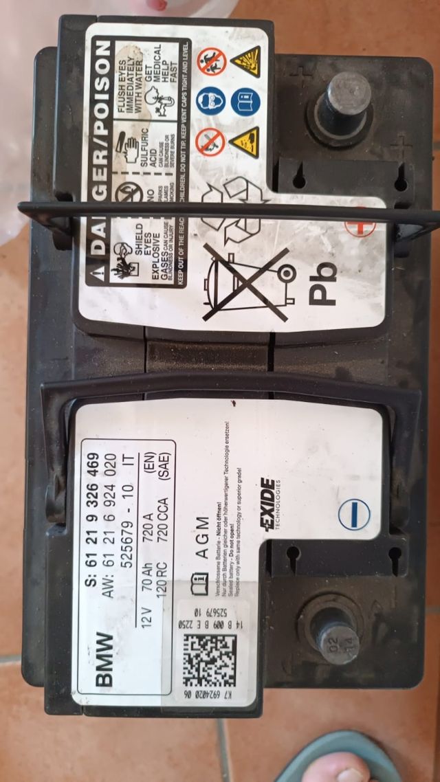 Batteria originale bmw 12v 70ah