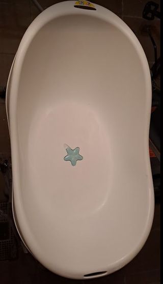 Bañera bebe con patas y asiento