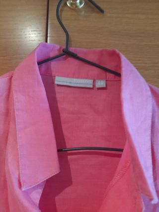 Camisa lino sin mangas talla 40
