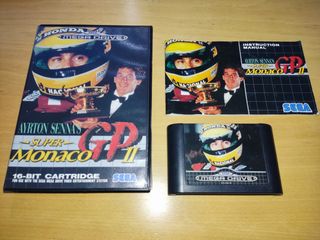 AYRTON SENNA SUPER MONACO Mega Drive PAL completo