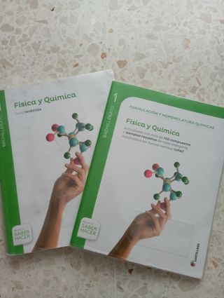 Libros de física y química 1°Bachiller