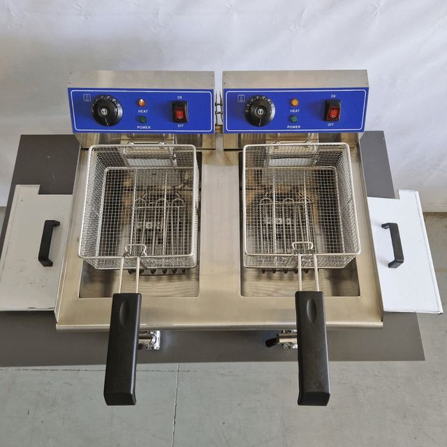 ✅ Freidora Eléctrica 6+6 Litros con grifo