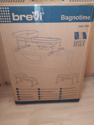 Bañera bebé con soporte sobre bañera