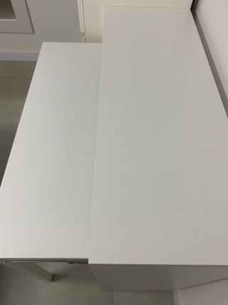 Mesa escritorio Consola blanco roble 87,5x98,5x36