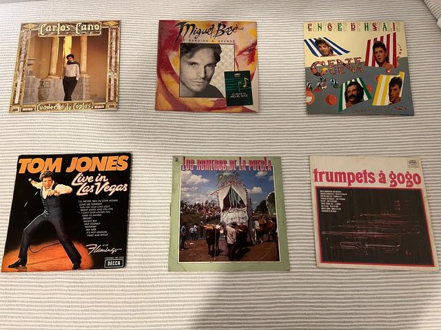 Colección de discos de vinilo