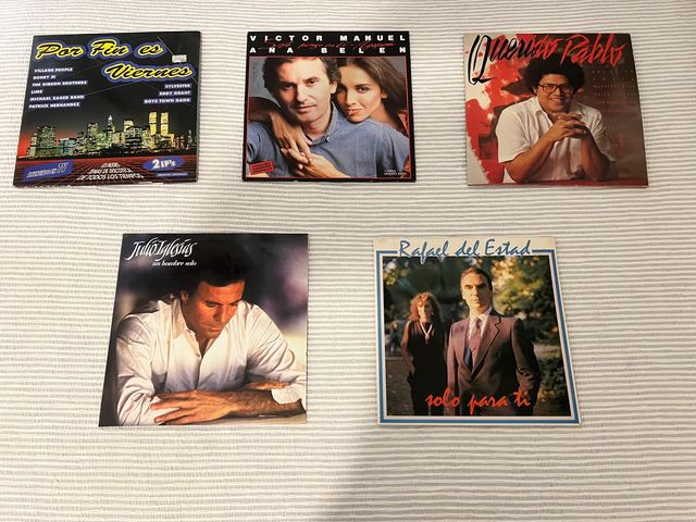 Colección de discos de vinilo