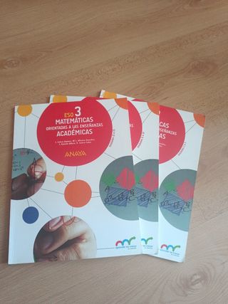 Matemáticas 3°Eso 3 libros 