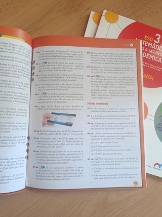 Matemáticas 3°Eso 3 libros 