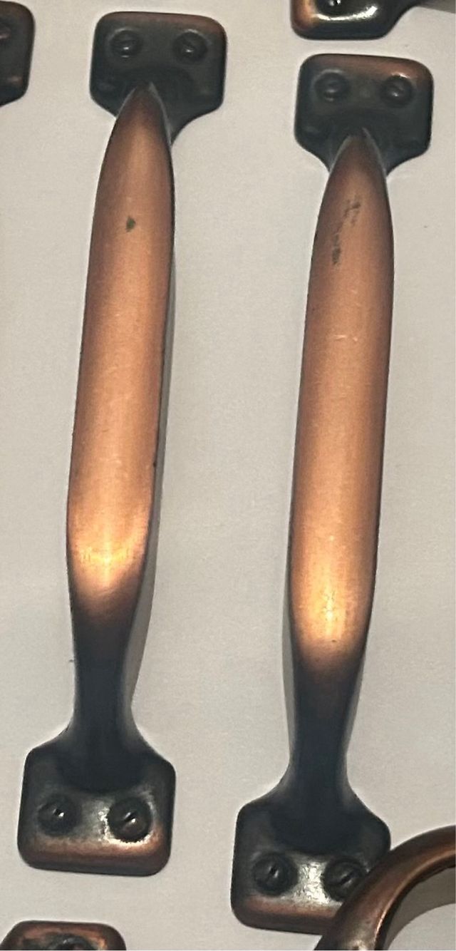 Tirador vintage cobre envejecido