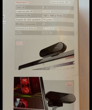 Webcam Trust full HD 1080p