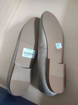 Nueva Manoletinas plateadas Tizzas n°36