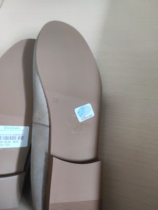 Nueva Manoletinas plateadas Tizzas n°36