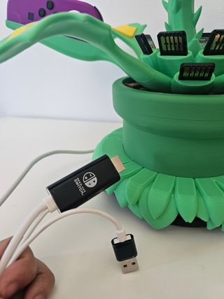 SOPORTE PLANTA CARNÍVORA NINTENDO SWITCH 3D DOCK