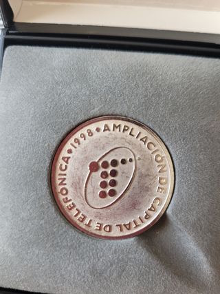 Medalla ampliación capital de Telefónica, año 1998