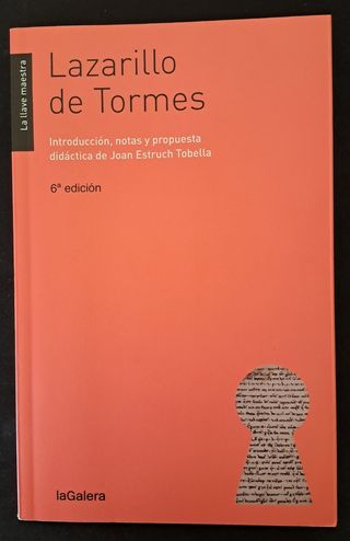 Libro Lazarillo de Tormes