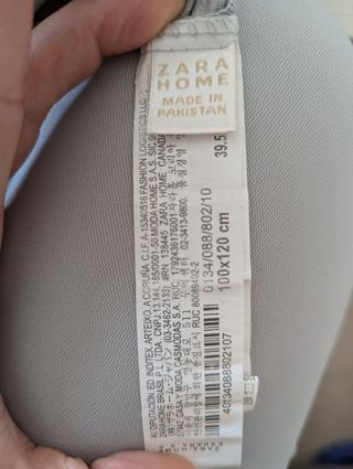 Funda nórdica reversible cuna Zara Home