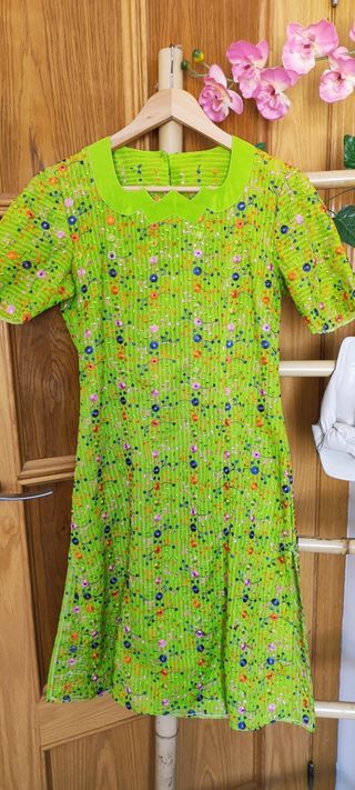 Vestido vintage, mujer