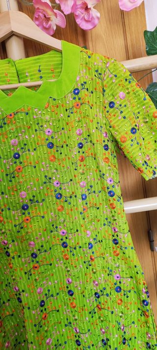 Vestido vintage, mujer