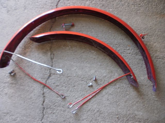 Juego de guardabarros bici mediana, 20 pulgadas.