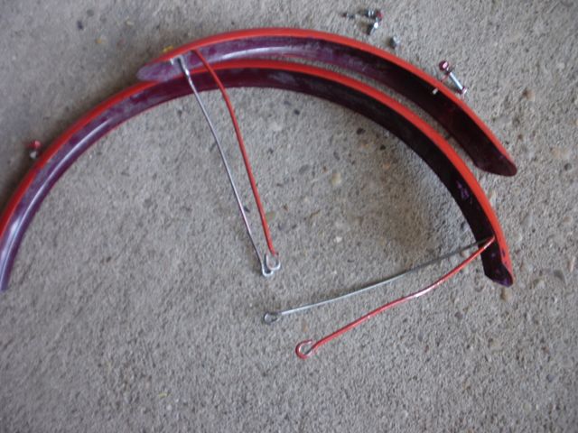 Juego de guardabarros bici mediana, 20 pulgadas.