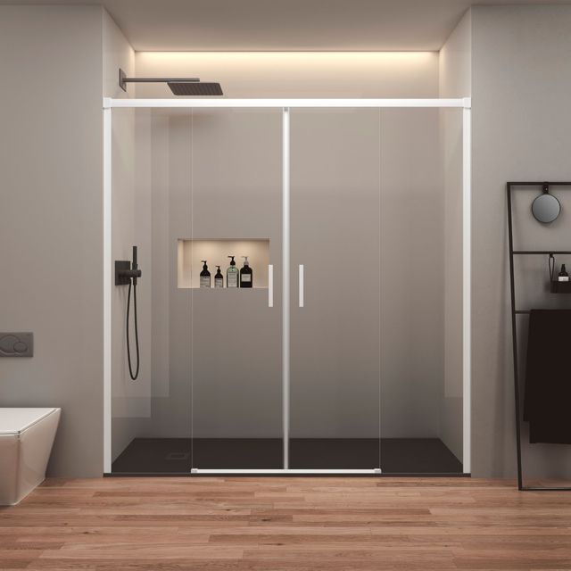 Mamparas de ducha en aluminio/PVC