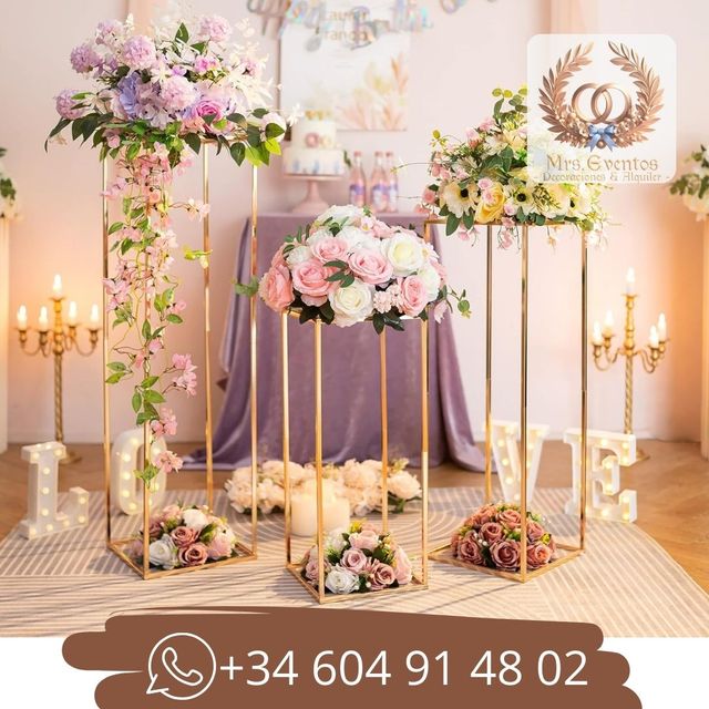 Alquiler Mesas para decoraciones - Fiesta