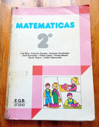 Libro Matemáticas 2º EGB Anaya